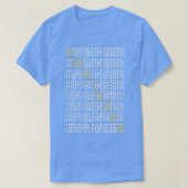 Engineer Retro Graduation Wizard Mechanical Electr T-shirt (Design voorkant)