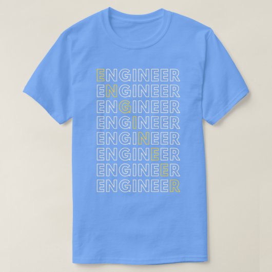 Engineer Retro Graduation Wizard Mechanical Electr T-shirt (Design voorkant)