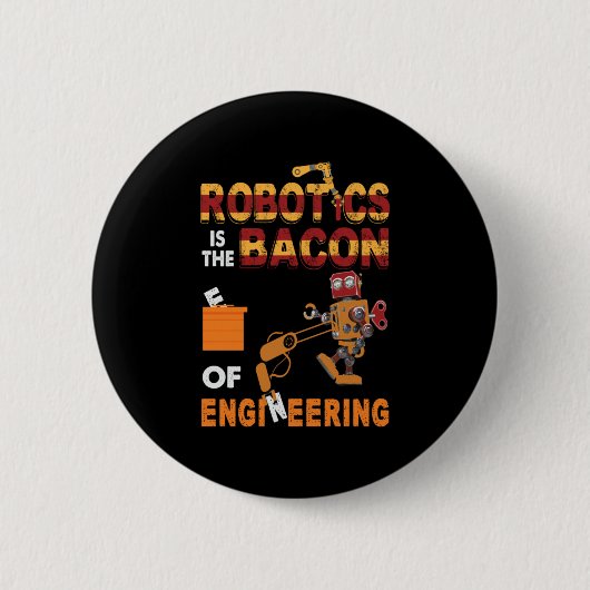 Engineer robotica of engineering ronde button 5,7 cm (Voorkant)