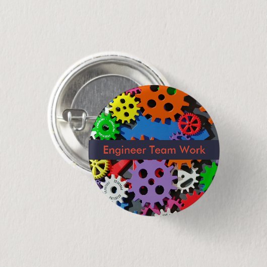 Engineer Round Button (Voorkant /achterkant)