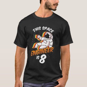 Engineer Ruimte 8 jaar Astronaut geboren in 2014 A T-shirt