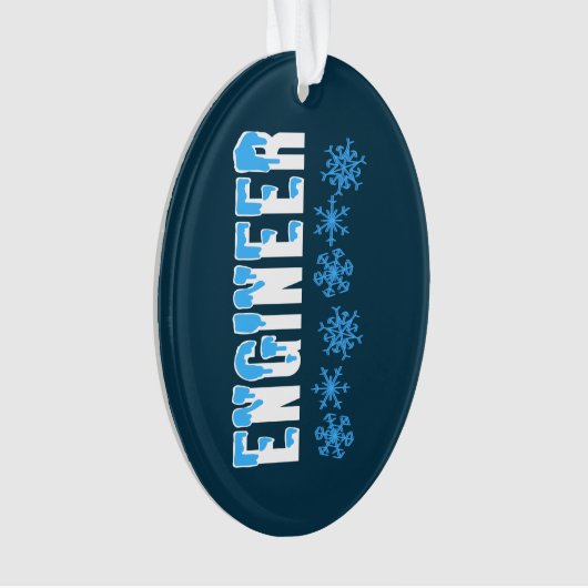 Engineer Snowflake Ornament (voorkant)