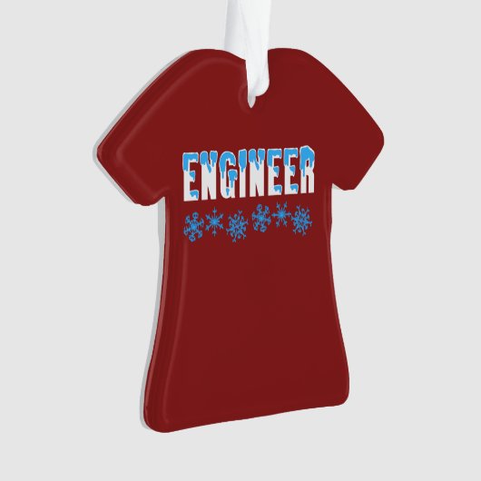 Engineer Snowflake Ornament (voorkant)