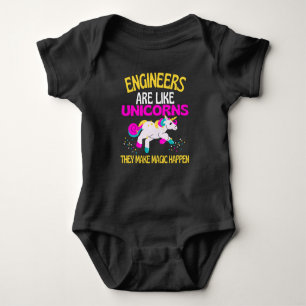 Engineer Unicorn , Magical Unicorn Engineering Romper