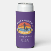 Engineering Afstuderen 2025 Golf Lover Retro Paars (Seltzer Achterkant)