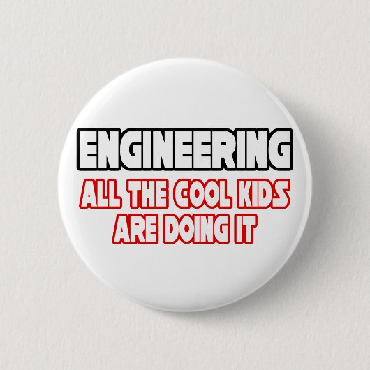 Engineering... alle Kinderen Ronde Button 5,7 Cm (Voorkant)