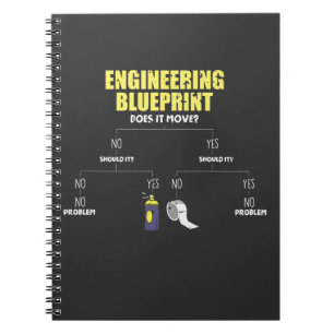 Engineering Blueprint Duct Tape Engineers Notitieboek