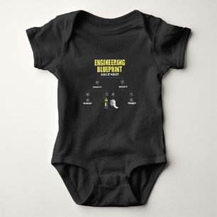 Engineering Blueprint Duct Tape Engineers Romper