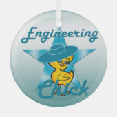 Engineering Chick #7 Glas Ornament (Voorkant)