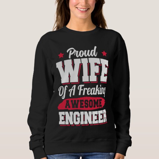 Engineering Degreed Engineer Wife Trui (Voorkant)
