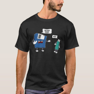 Engineering diskette computer engineer programma t-shirt
