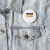 Engineering Engineer probeert dingen dioot bewijs Ronde Button 5,7 Cm (In situ)