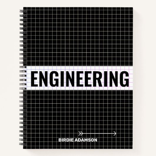 Engineering Graph Paper Design | Personalized Grid Notitieboek (Voorkant)