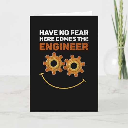Engineering Joke Engineer Student Afstuderen Kaart (Voorkant)