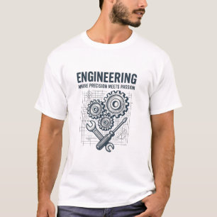 Engineering: waar precisie en passie samenkomen t-shirt