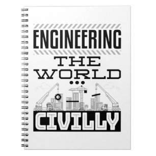 Engineering Wereldwijde civiele ingenieur Notitieboek