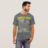 Engineers Brain Funny Engineering Games T-shirt (Voorkant volledig)