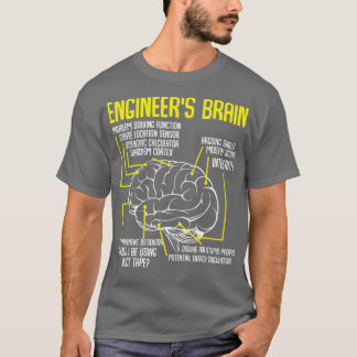 Engineers Brain Funny Engineering Games T-shirt