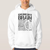 Engineer's Brain Funny Process Engineer Men Engine Hoodie (Voorkant)