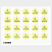 Engineers en creativiteit ronde sticker (Vel)