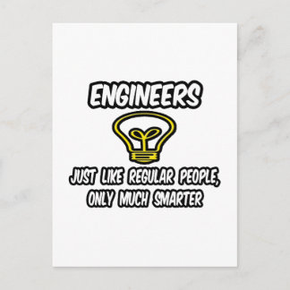 Engineers...gewone mensen, alleen slimmer briefkaart