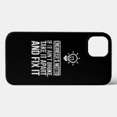 EngineerS Motto als het gebroken is Case-Mate iPhone Case (Achterkant (horizontaal))