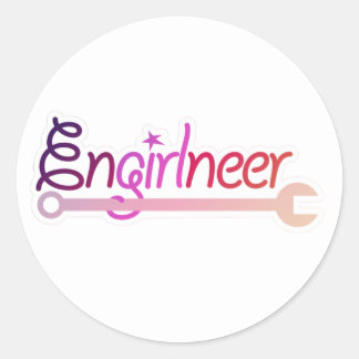 Engineers Skicker Ronde Sticker