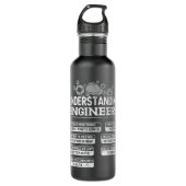 Engineers voor engineering Computer Civil Understa Waterfles (Voorkant)