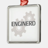 Enginerd Engineer Nerd Metalen Ornament (Links)