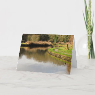 England Canal Water Landscape Wenskaart Kaart