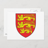 England Coat of Arms Briefkaart (Voorkant / Achterkant)
