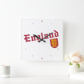 England & Crest Vierkante Klok (Huis)
