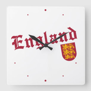England & Crest Vierkante Klok