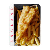 England Fish & Chips fridge magnet Magneet (Verticaal)