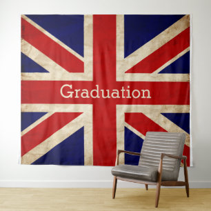 England Flag Afstuderen BACKDROP Wandkleed