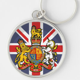England Flag and Royal Crest Sleutelhanger