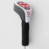 England Flag Monogram Golf Head Hoesje Golfheadcover (Schuin)