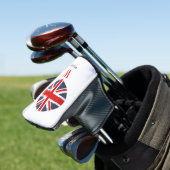 England Flag Monogram Golf Head Hoesje Golfheadcover (Insitu)