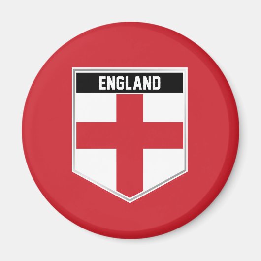England Flag Shield Magneet (Voorkant)