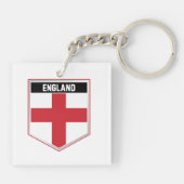 England Flag Shield Sleutelhanger (Achterkant)