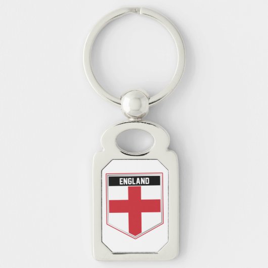England Flag Shield Sleutelhanger (Voorkant)