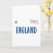 England Football Fan Shirt English Flag Kaart (Gele Bloem)