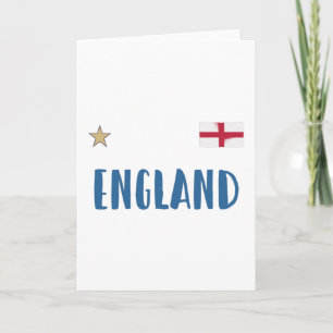 England Football Fan Shirt English Flag Kaart