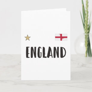 England Football Fan Shirt English Flag Kaart