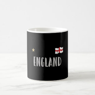 England Football Fan Shirt English Flag Koffiemok