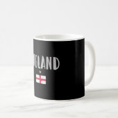 England Football Fan Shirt English Flag Koffiemok (Voorkant rechts)