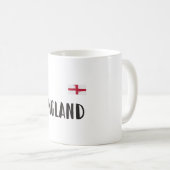 England Football Fan Shirt English Flag Koffiemok (Voorkant rechts)