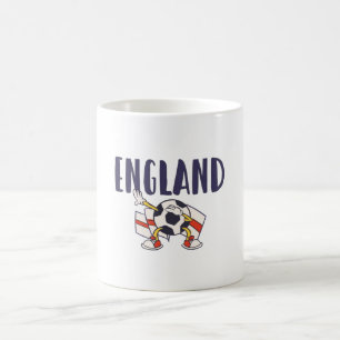 England Football Fan Shirt English Flag Koffiemok
