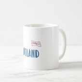 England Football Fan Shirt English Flag Koffiemok (Voorkant rechts)