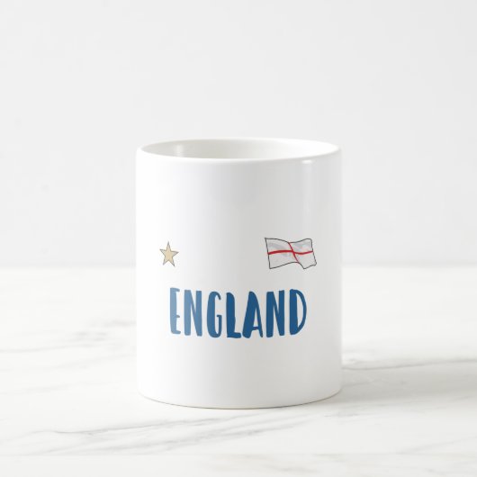 England Football Fan Shirt English Flag Koffiemok (Center)